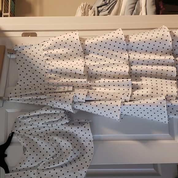 Black Polka Dot top & skirt set - Picture 2 of 12